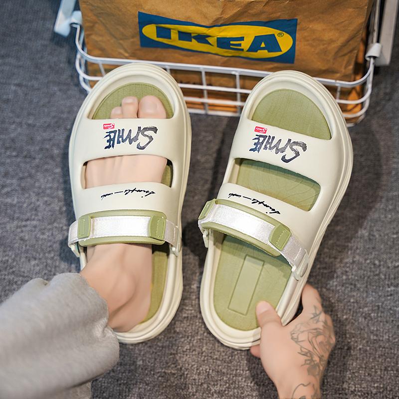 Summer Men Clogs Non-slip Thick-soled Casual Shoes Outerwear Beach Soft-soled EVA Slippers Women Slippers Sandals SIZE36-45