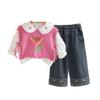 Kids Casual Long-Sleeve Set, Comfortable Daily Wear Outfits