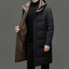 Men's Mid-Length Hooded Duck Down Winter Jacket