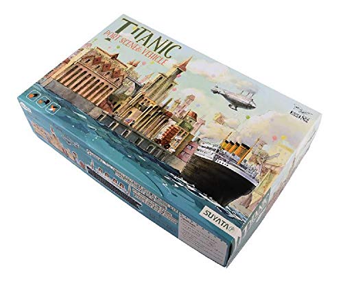 Suyata Titanic s dioramou přístavu a vozidel Plastikový model SYTSL-002