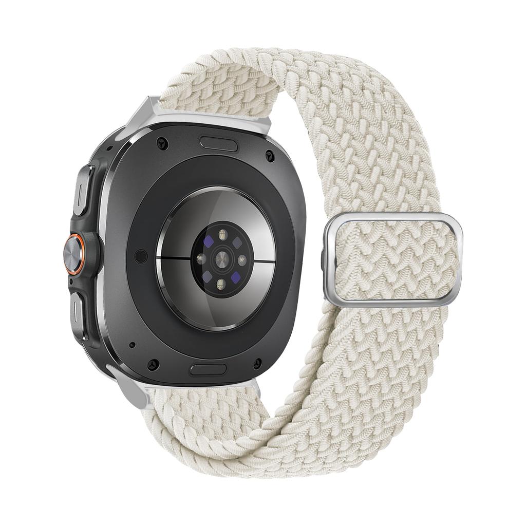 Braided Loop For Samsung Galaxy Watch 7 Ultra Band 47mm Adjustable Metal Connector Nylon Bracelet Galaxy Watch Ultra Strap 47 Mm