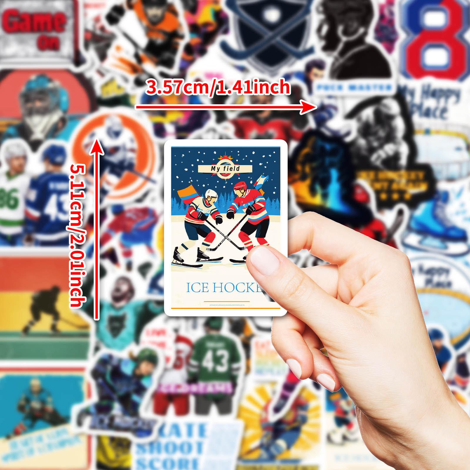 

50 Новых Наклеек Граффити на Спортивную Тему Игры в Хоккей на Льду Украсьте Холодильник Шлем Ноутбук Наклейки