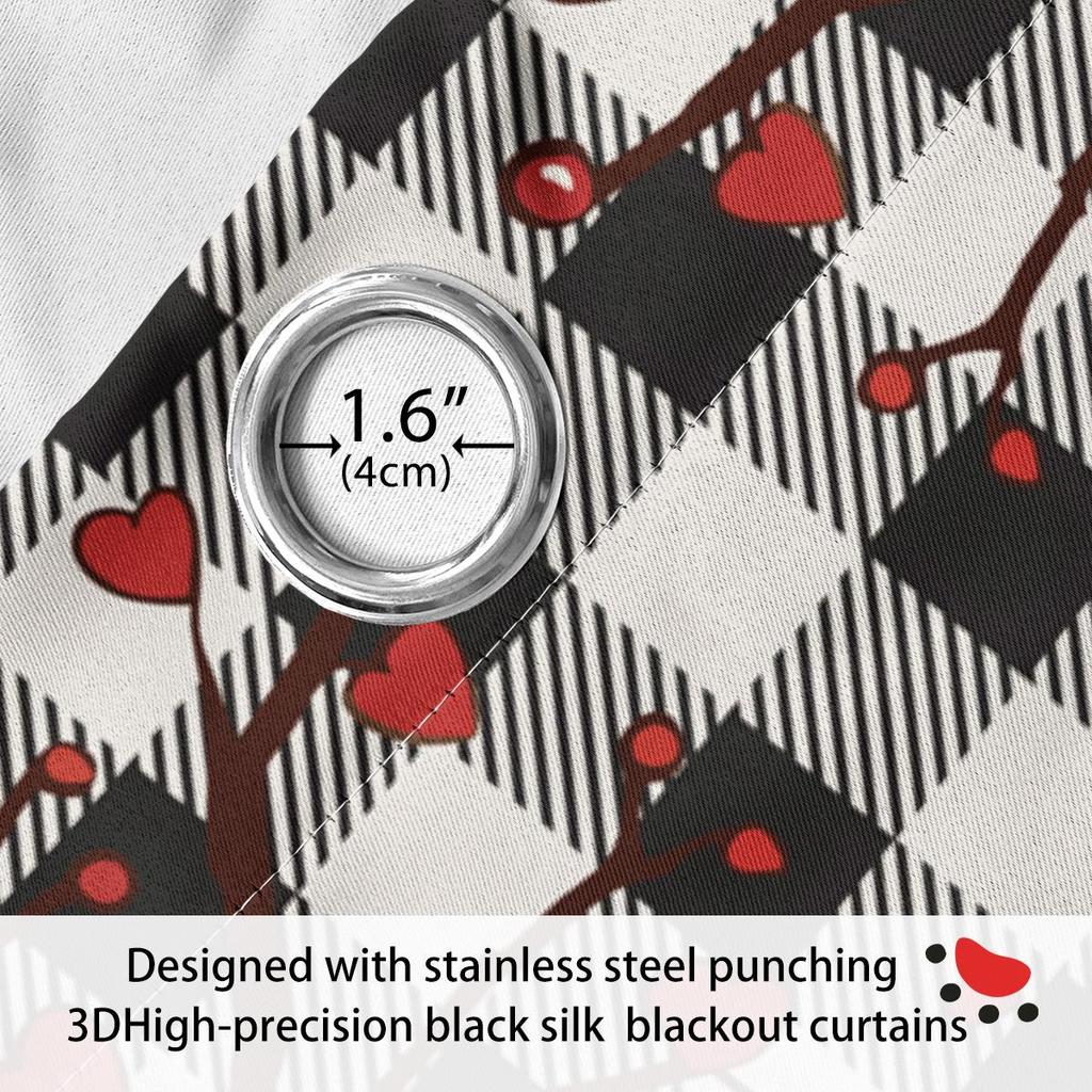 Custom Christmas Gnome Blackout Curtains: High Precision, Sun Protection, Thickened Polyester