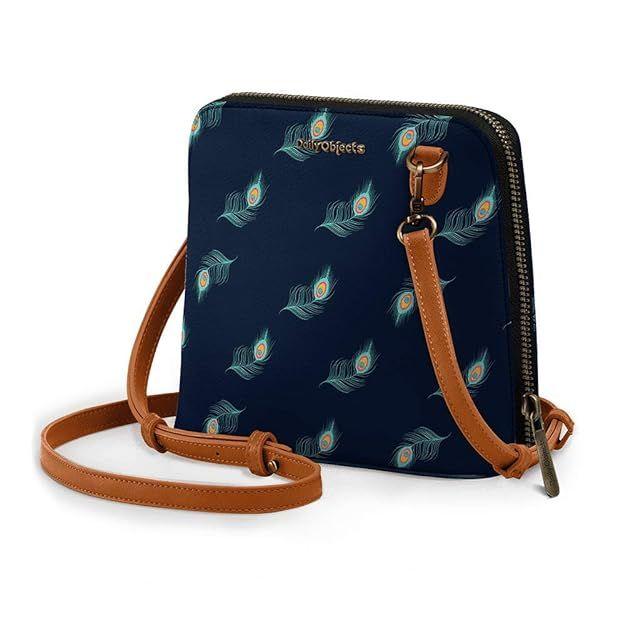 Trapeze Sling Crossbody kabelka pro dívky a ženy | Vyrobeno z odolného materiálu veganské kůže | Pečlivě ručně vyráběné | Zavírání na zip