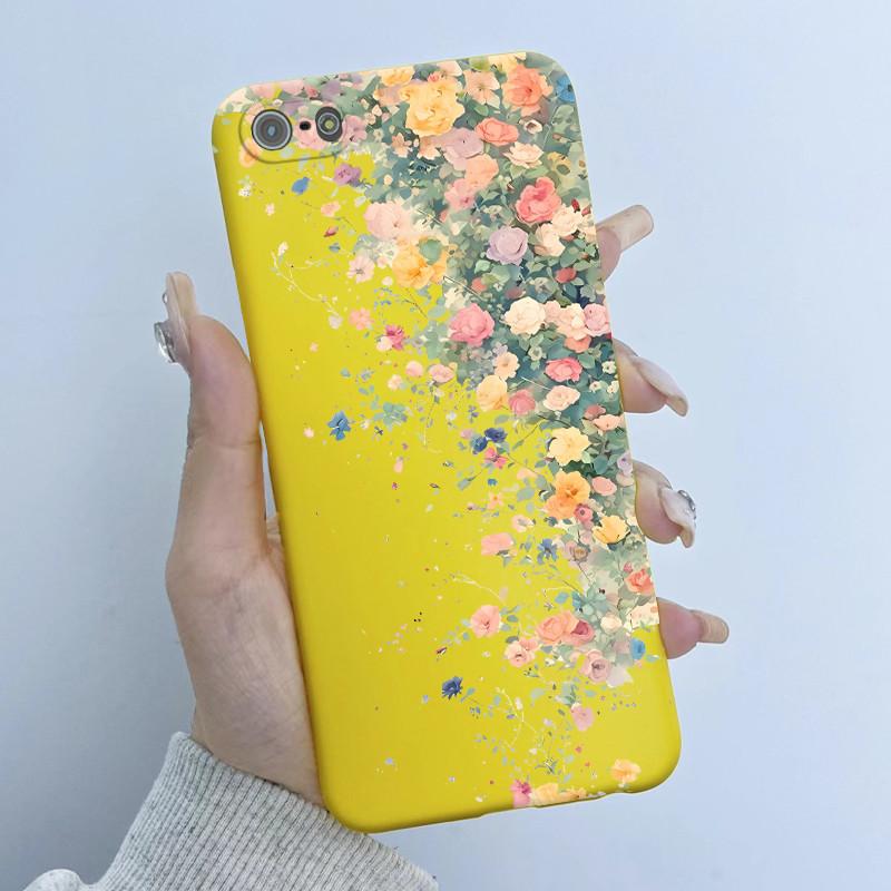 For iPhone 5s 5 se 2016 Phone Case Flower Girl Design Soft Silicone TPU Back Housing for iPhone se 2016 5 S iPhone5s 4.0" Covers