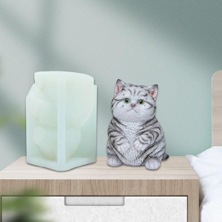 Cats Animal Shaped Candle Silicone Molds for Candle Soap Gypsum Decorations Home Desk Ornaments Epoxy Resin Craft