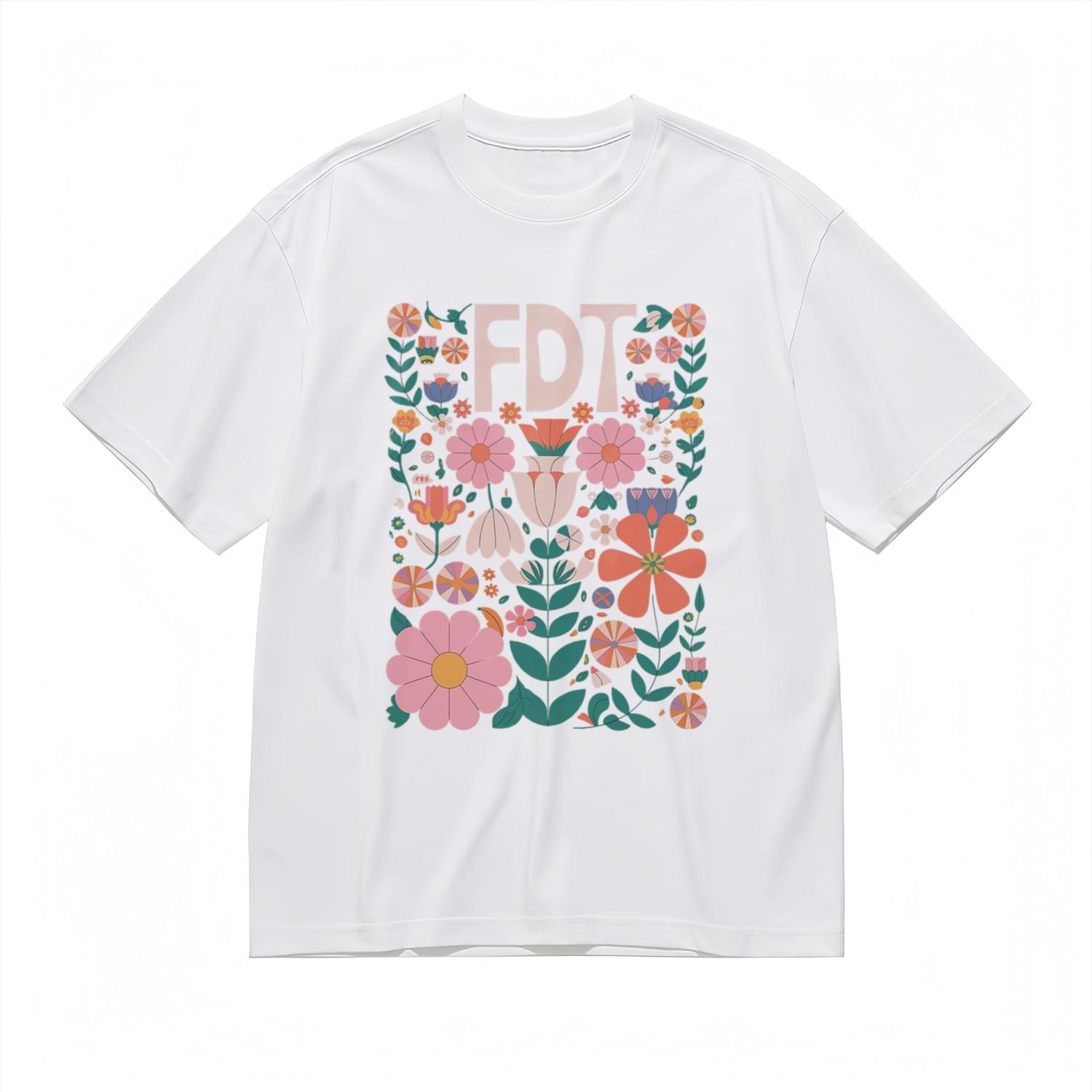 Men s Trend Comfy All-Season Classic T-Shirt Mens Womens Tees Top Tropical Flowers Pattern Print Tee 3XL