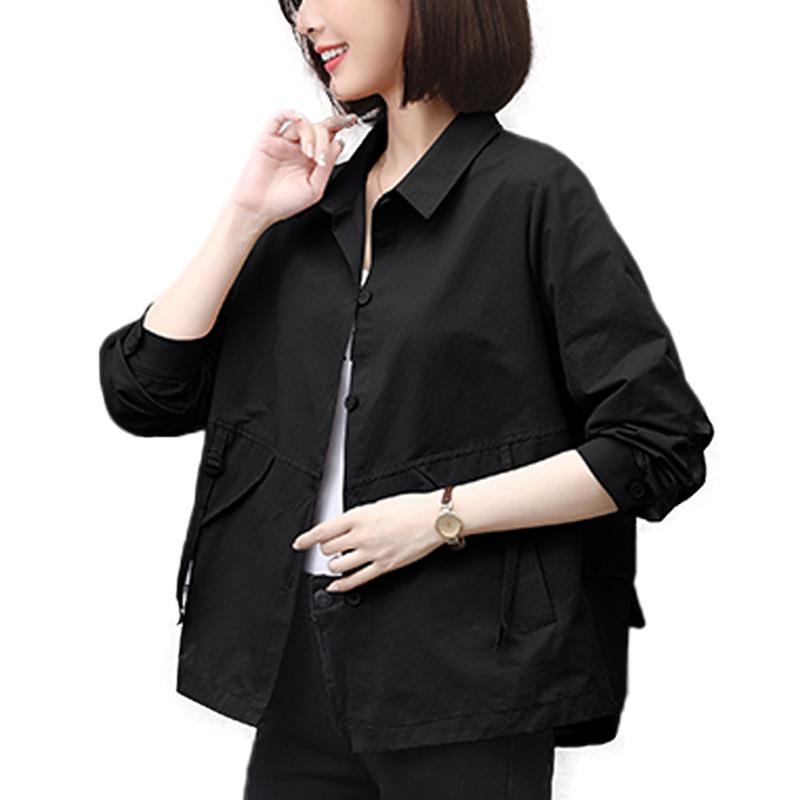 2024 Women's Chic Short Jacket: Stylish Spring/Autumn Fashion for Middle-Aged Moms