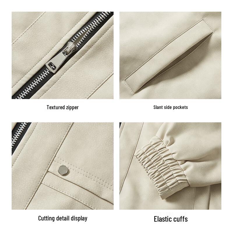 Paul Frank Men's Retro PU Leather Jacket