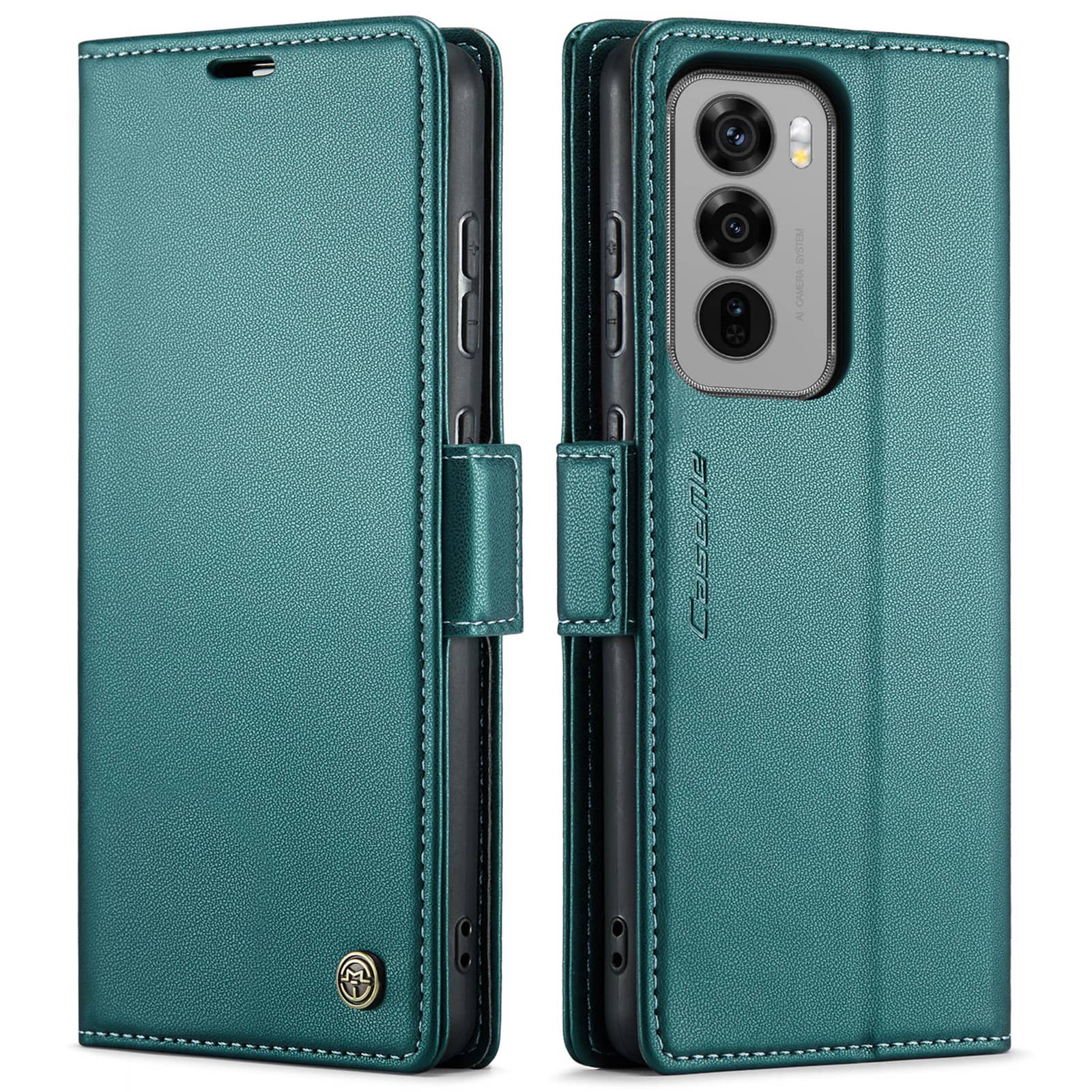 For Xiaomi 14T/Xiaomi 14T Pro Case With Card Holder, Wallet Case with RFID Blocking, Durable Leather Kickstand Magnetic Clasp For Xiaomi 14T зелёный