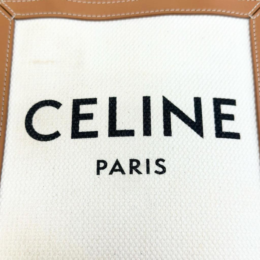 CELINE Minibar Tical Hippo Shoulder Bag beige Women used