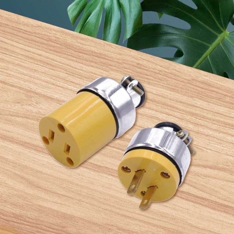Male Female 15A NEMA L5-15P L5-15R Wiring Lock Connectors US Industry Plug Generator Control Power Receptacle Socket