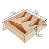 Plastic Wrap Storage Box Basswood Plywood Storage Box Kitchen Drawer Bag Storage Bag Self-Sealing Bag X3UC