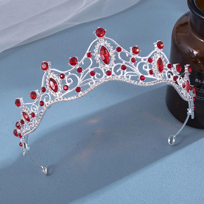 Baroque Crystal Tiaras And Crowns For Women Bride Rhinestone Prom Diadem Bridal Wedding Hair Accessories Jewelry Crown Tiara