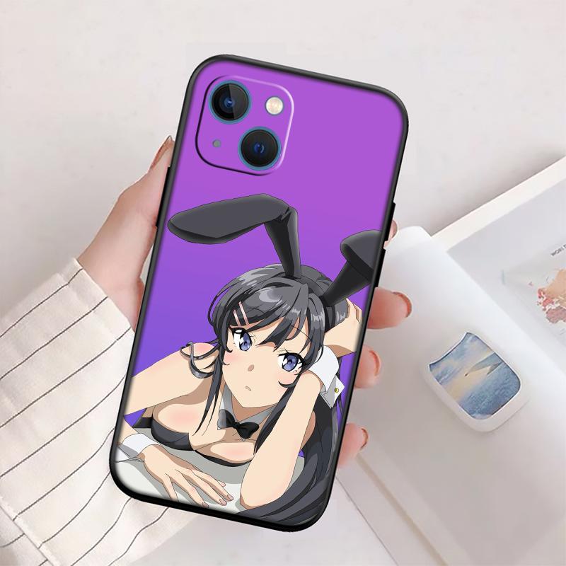 BH11 Bunny Cute Girl Anime New High-End Shell Phone Case for iPhone 16 15 14 13 12 Pro Max Plus Mini