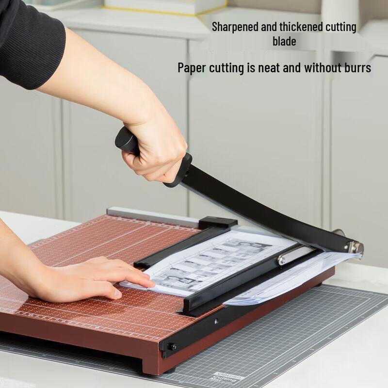 Deli 8002 A3 Manual Wooden Paper Cutter