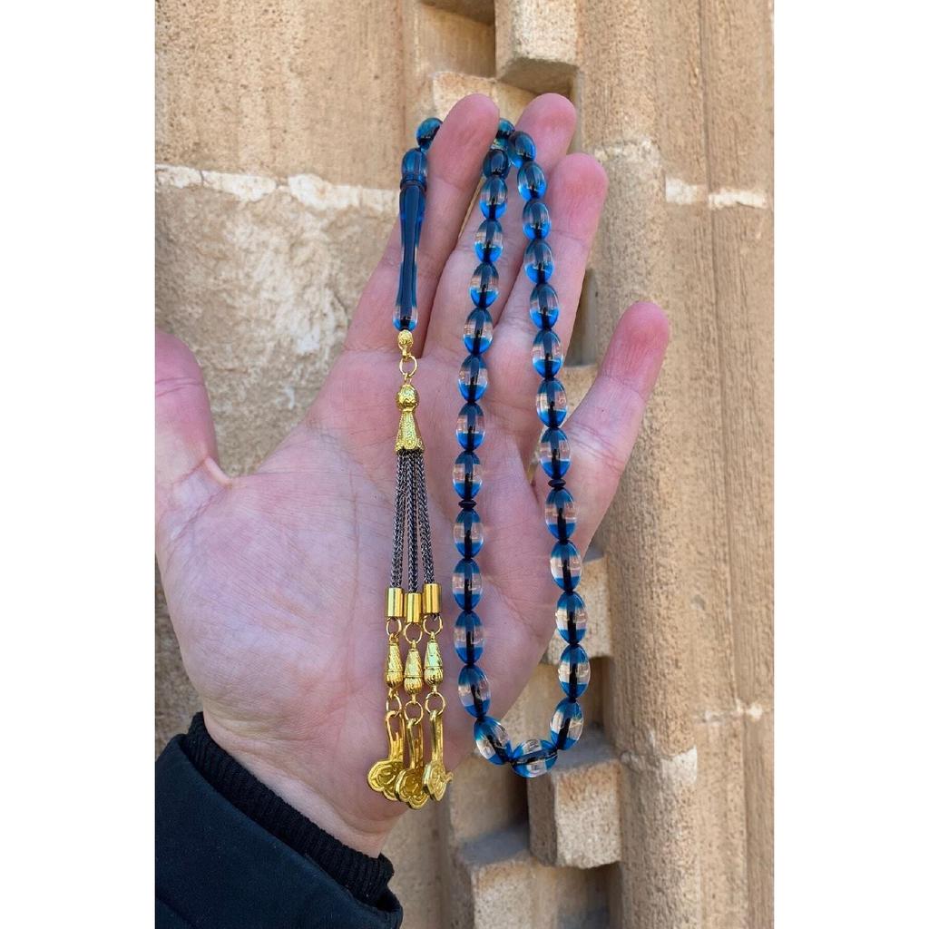 Herren-Gebetsperlen aus Vernier-Pulver-Bernstein