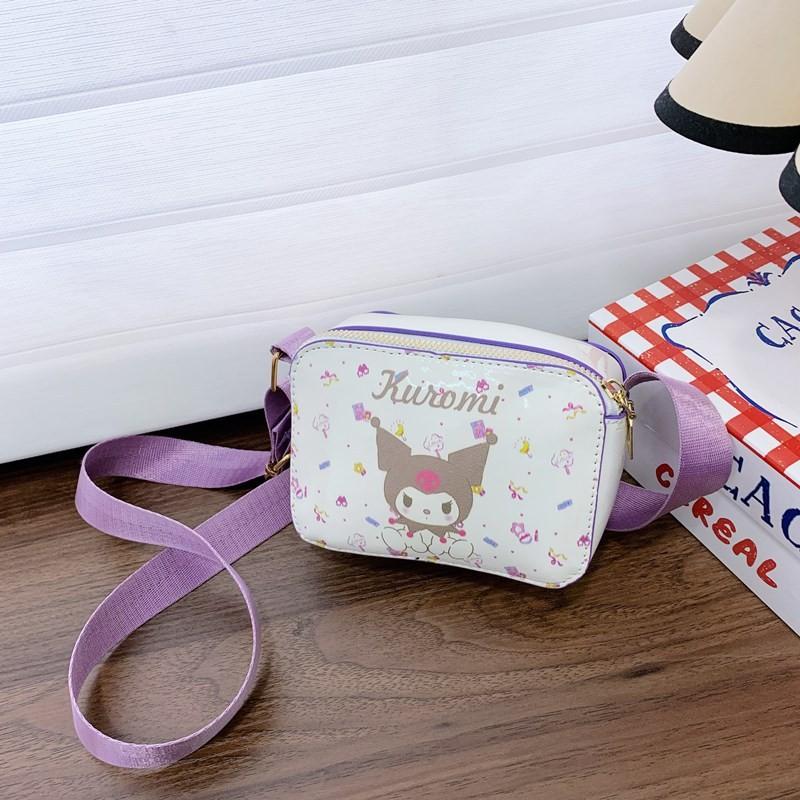 Kuromi Childrens Cute Girls Shoulder Bag With Animal Print For Daily Use