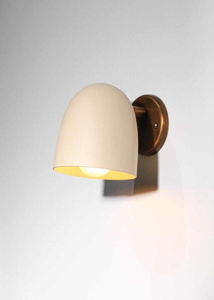 Italian Inspired Brass Wall Sconce Luxury Ivory Wall Lamp