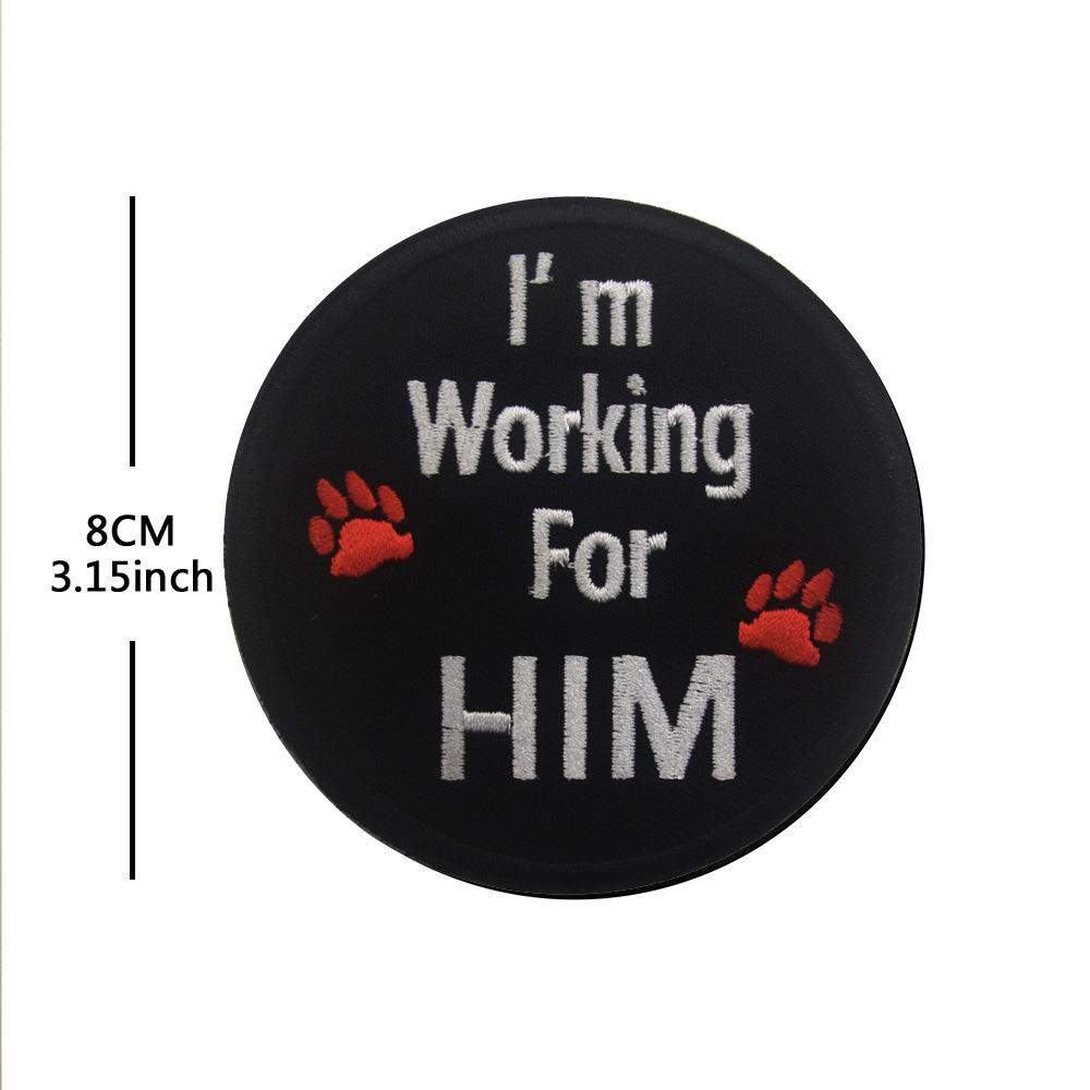 Service Dog Vest with Embroidered K9 Patches and Velcro Holder