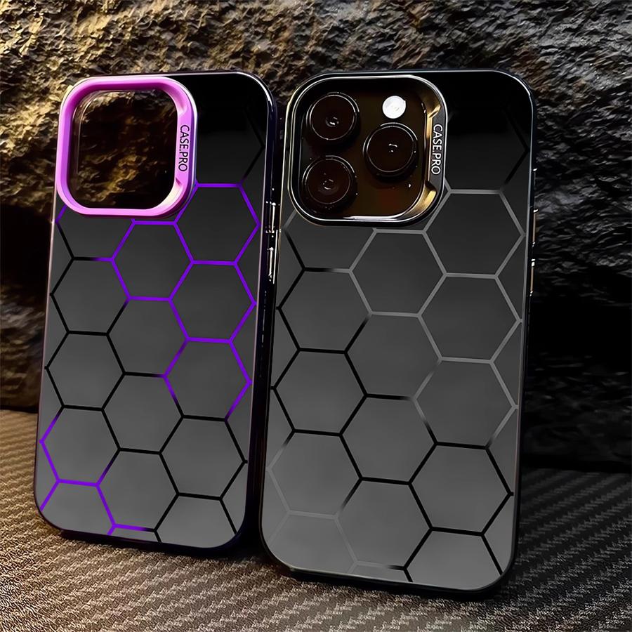 Fashion Diamond Pattern Design Phone Case iPhone 15 Pro Max 11 12 13 16 14 Plus Silicone Shockproof Case Lens Protector Shell