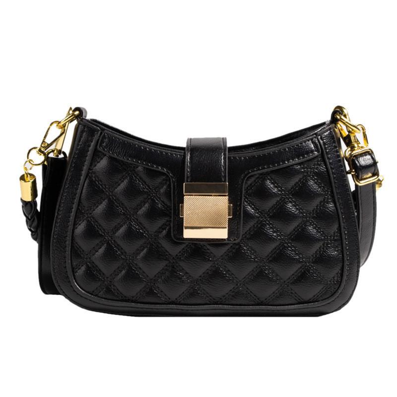 Minimalist Chic Retro Rhombic Cross-border Bag For Everyday Outfit чёрный