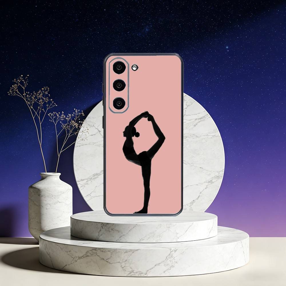 GYM Girl Gymnastic Phone Case For Samsung Galaxy A73,A72,A71,A70,A53,A52,A51,Others Soft Black Cover