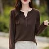 Cashmere genser for kvinner Qinghe cashmere 50 % ull 50 % silke Dame høst og vinter kashmir genser myk og varm