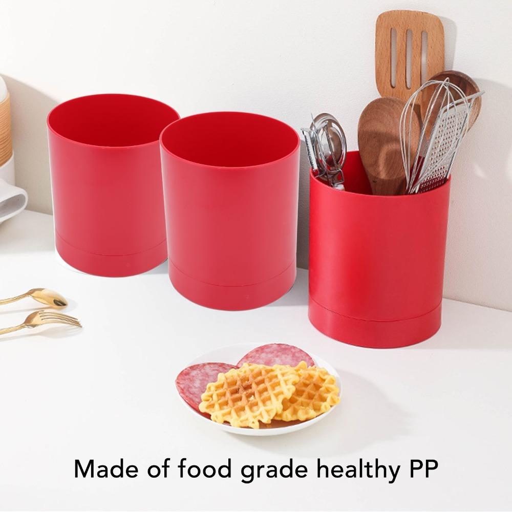 PP Material Chopstick Basket 360 Degree Rotatable Tableware Storage Container  For Home Kitchen