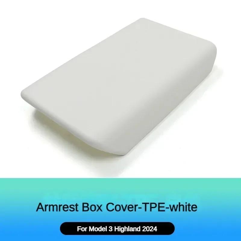 For Tesla Model 3 Y 2019-2025 Model 3 Highland 2025 Car Center Console Armrest Cover TPE Armrest Cushion FAuto Accessories