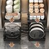 Pull out Pots and Pans Organizer Sliding Pot Lid Holder Kitchen Spice Rack Tableware Organizer Multifunctional Dish Drying Racks