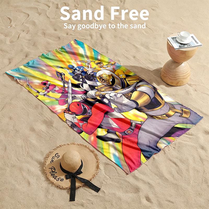 Power Rangers Beach towels also serve as bath towels summer essential a musthave for the outdoors the beach and the pool