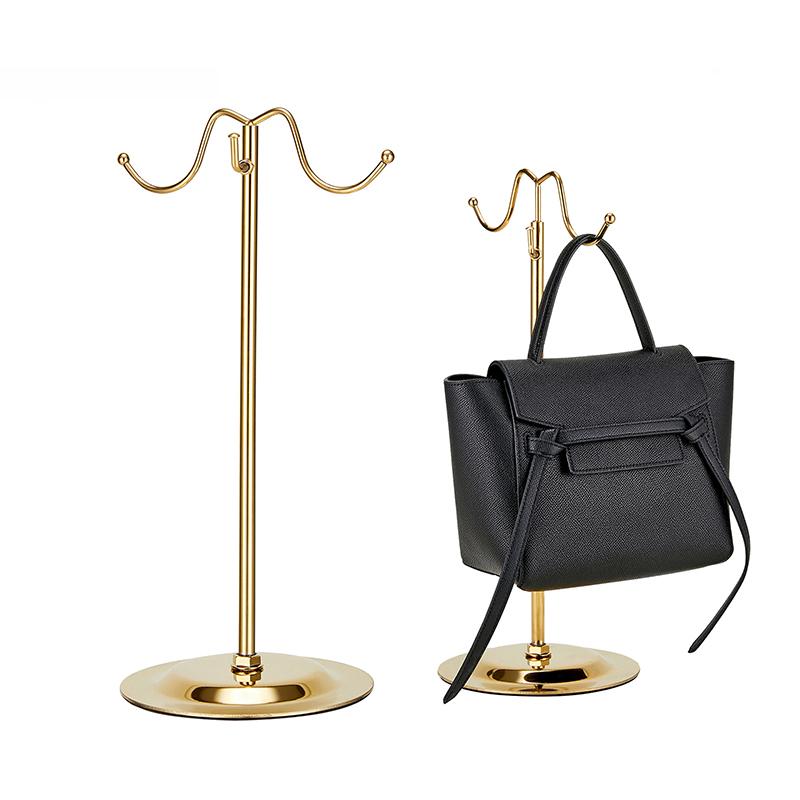 Stojak na torebki Regulowana półka do wieszania torebek Stojak ekspozycyjny Uchwyt na portmonetki i torebki Stojak organizacyjny Półka do przechowywania