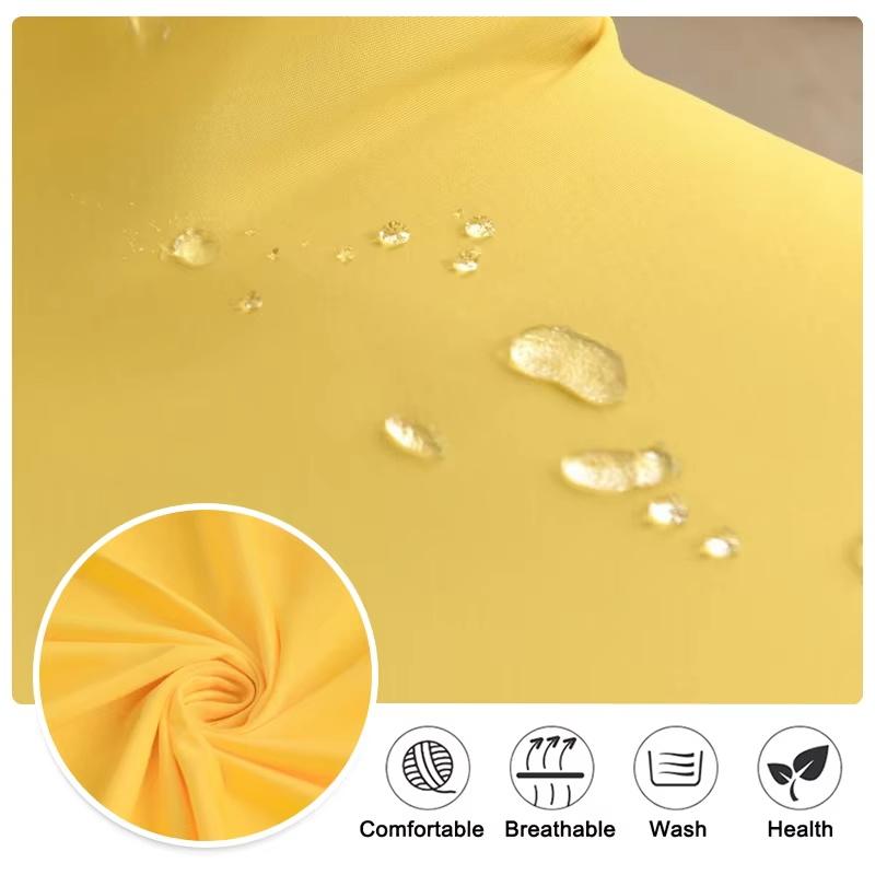4 Coprisedia Elasticizzati Universali Per Sedie Da Pranzo | Colore Giallo Scuro, Adatti Per Matrimoni E Feste - 2