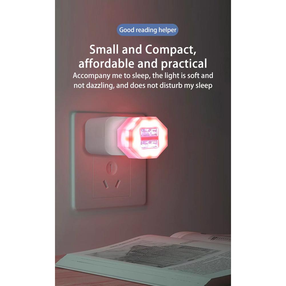 USB Plug Lamp Mini Night Light Computer Mobile Power Charging Small Book Lamps LED Eye Protection Reading Light Desk Lighting