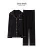 Spring & Autumn Couple Pajamas Set: Long Sleeve, Long Pants, Front Button Lapel Cardigan for Men & Women