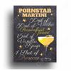 Old Cabun Vintage Metal Tin Sign, Purple Rain Cocktail Decorative Poster, Pisco Sour Mojito Retro Plaque, Bar, Home Wall Decor
