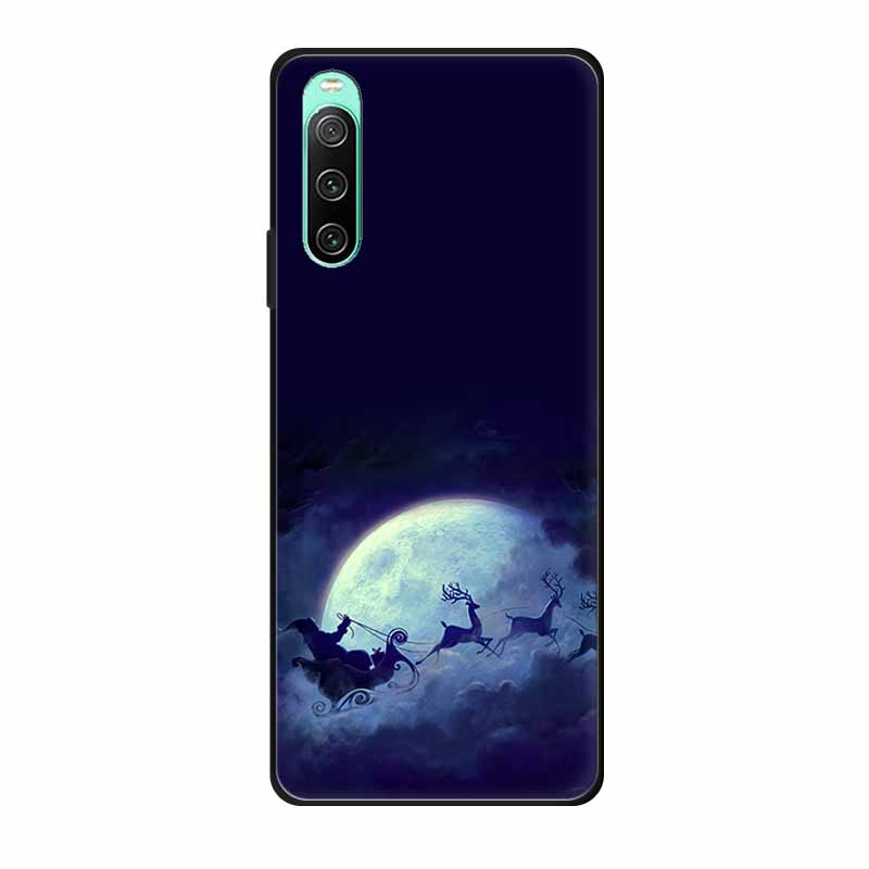 Christmas Phone Cases For Sony Xperia 10 IV Cases Soft TPU Silicone Santa Santa Claus Covers For Xperia 10 IV Cover Bumper Funda