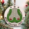 Humorous Double-Layer Wooden Christmas Ornament for Adults