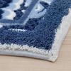 LANCETTI Spitze Toilettenmatte, ca. 65 x 65 cm, Blau, Lancetti Senko 34319