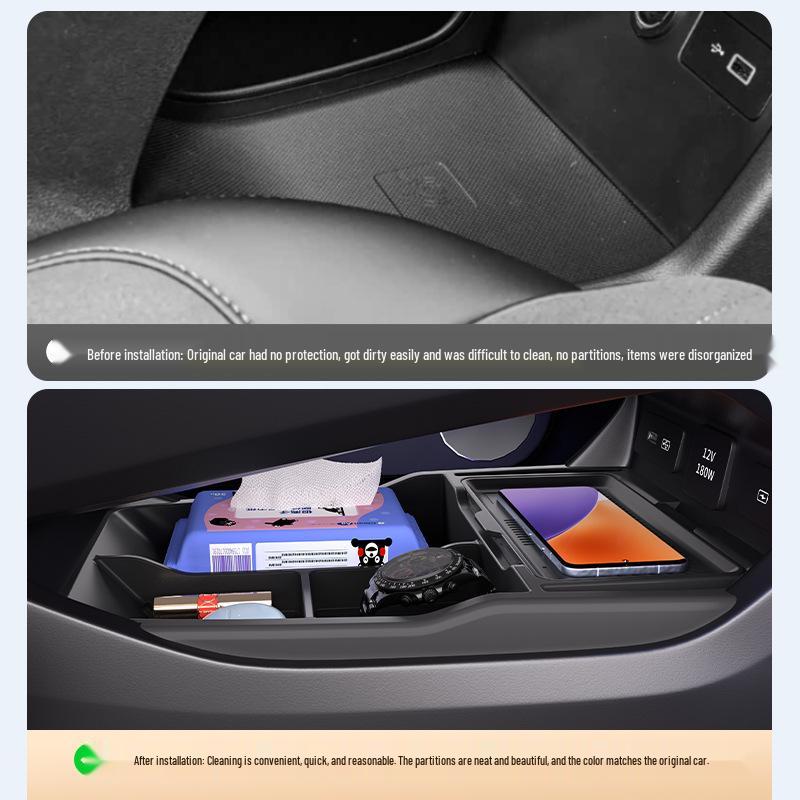Geely Xingrui Center Console Organizer: Fits 25 Models, Xiaolong MAX Storage Box for Car Accessories Modification