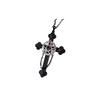 Gothic Pentagram Cross Necklace With Alloy Pendant For Fashionable Women
