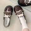 Fashion Women Sneakers Lolita Small Leather Shoes 2025 New Cute Girl Jk Uniform Flat-bottomed Japanese Student Mary Jane Single Shoes