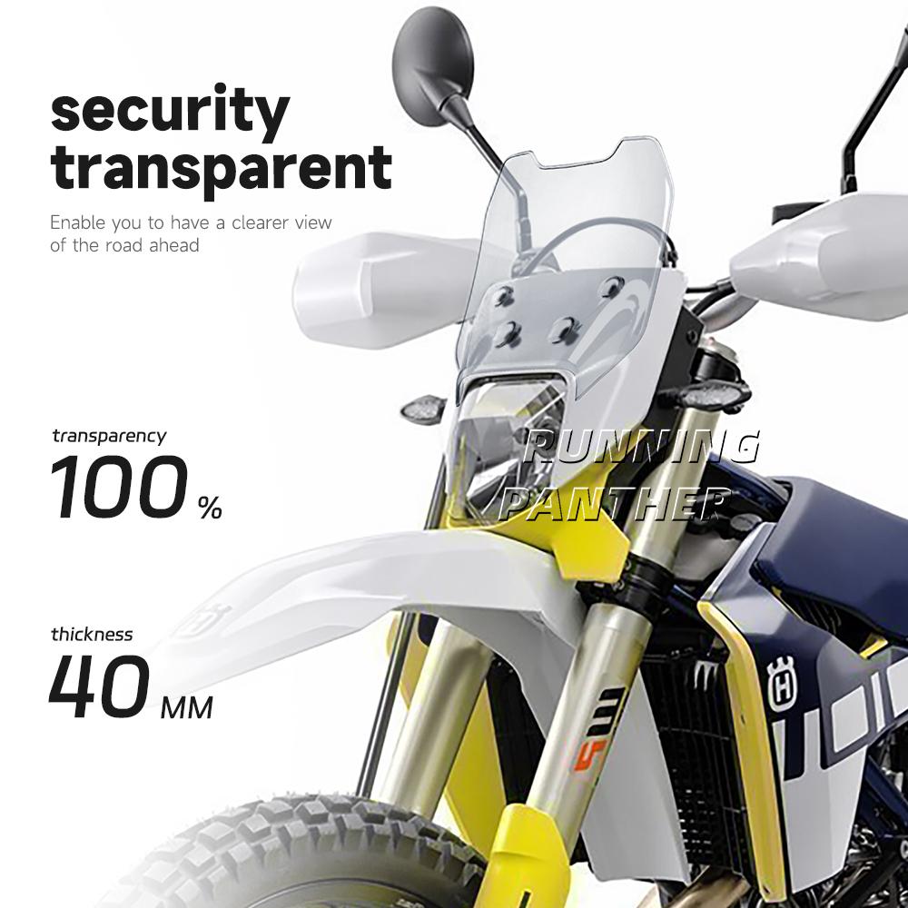 For Husavarna 701 SM/Enduro FC350/450 FE250/350/501/450 TC125/250 TE150/250/300 Motorcycle accessories Windshield Wind Deflector
