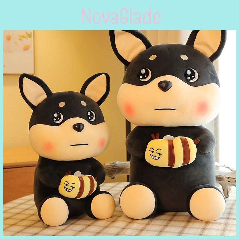 Adorable Cartoon Honeybee Dog Plush Toy Soft And Cuddly Stuffed Animal Pillow For Kids