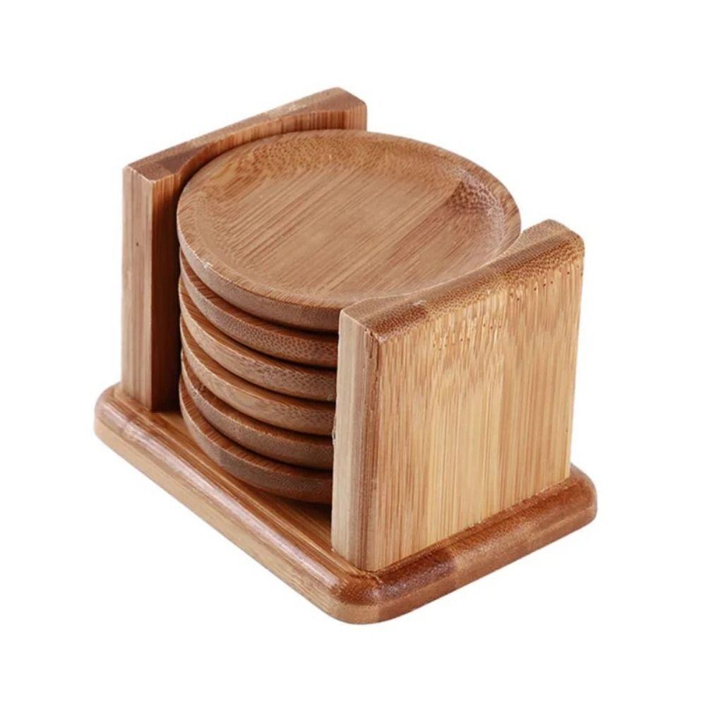 6Pcs Round/Square Shaped Cup Rest Holder Portable Cup Tray for Glass Cups/Tea Cup/Mug