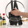 Stable Cutting Board Holder Stainless Steel Drying Rack Durable Lid Cover Stand  Kitchen Countertop