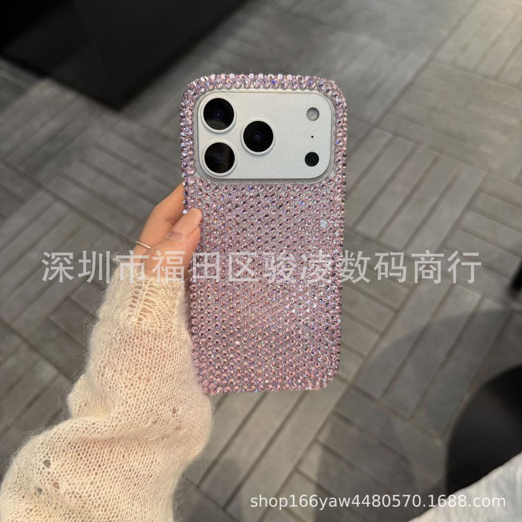The new light luxury water brick is suitable for Apple 17promax mobile phone case iPhone16 full brick 15 girls 14 Internet celebrities 13