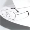 Metal Round Anti Blue Light Glasses Women Men Classic Square Eyeglasses Frames Transparent Computer Glasses