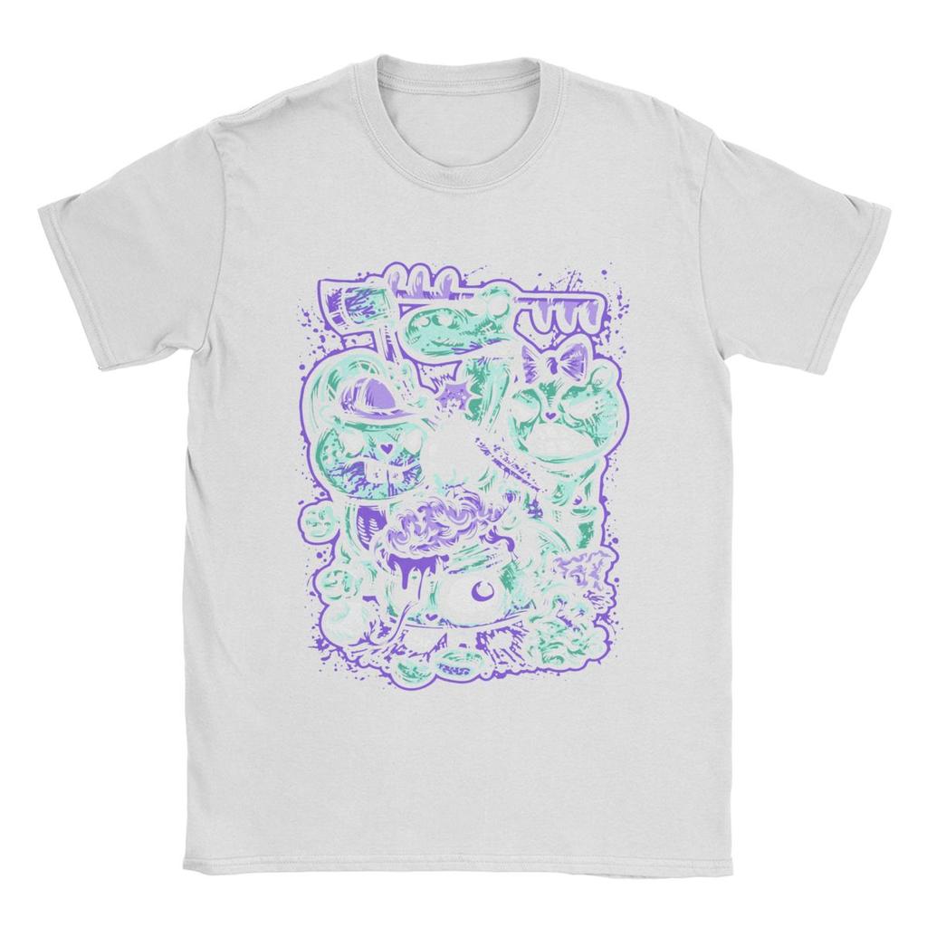 Happy Tree Friends Families T-Shirt for Men Cartoon Leisure Cotton Tees Round Neck Short Sleeve T Shirts Gift Idea Clothes
